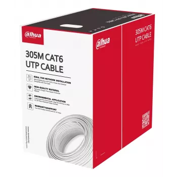 Dahua Technology PFM920I-6UN-C-V2 võrgukaabel Valge 305 m Cat6 U/UTP (UTP)