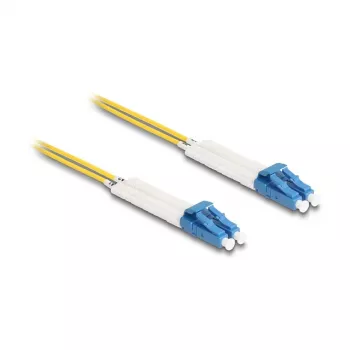 Delock LWL kaabel LC dupleks kuni LC dupleks singelmood OS2 nurgeline 1 m