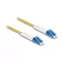 Delock LWL kaabel LC dupleks kuni LC dupleks singelmood OS2 nurgeline 1 m