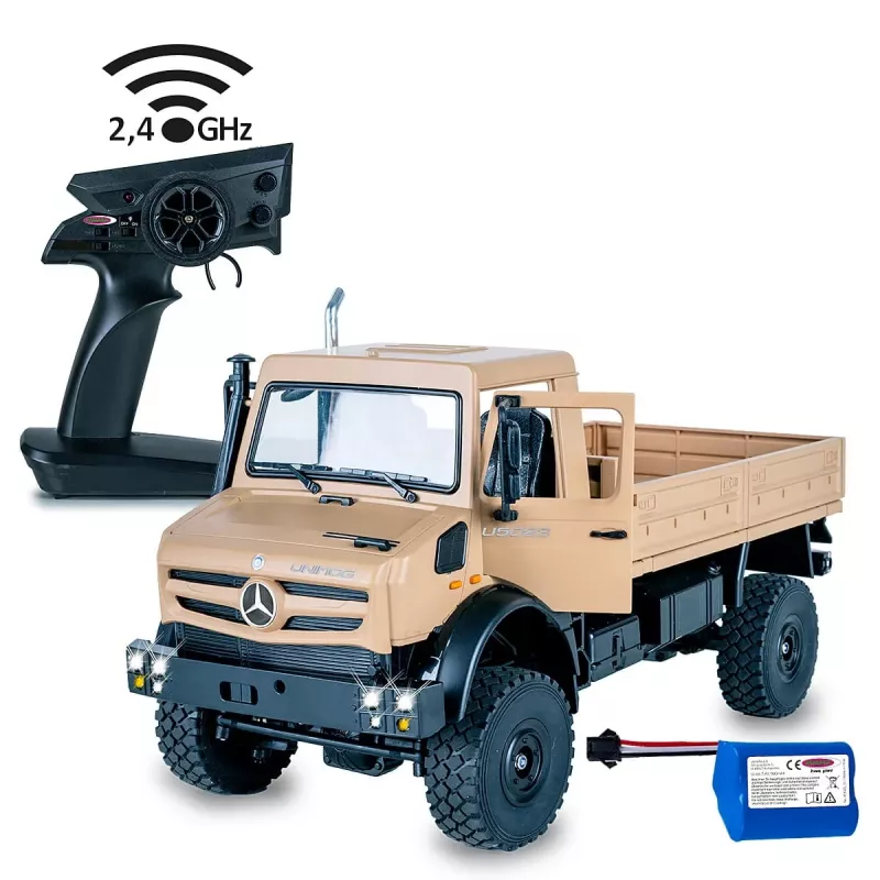 JAMARA Mercedes-Benz Unimog U5023, Rock Crawler, 1:14, 6 aastat, 770 g