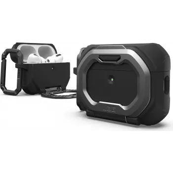 UAG Urban Armor Gear Monarch Case | Apple AirPods Pro 3 | must/hõbedane | 104131114034 (104131114034)