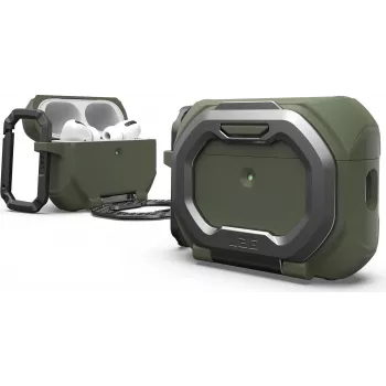 UAG Urban Armor Gear Monarch Case | Apple AirPods Pro 3 | olive drab/Silver | 104131117233 (104131117233)