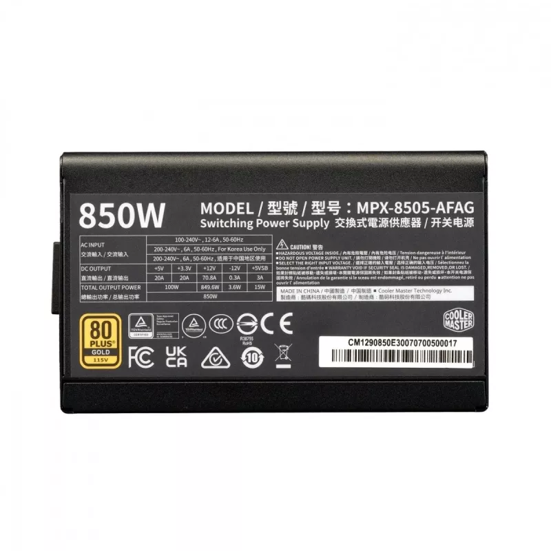 Modulaarne toiteplokk Elite Gold 850W ATX 3.1 80 Plus Gold