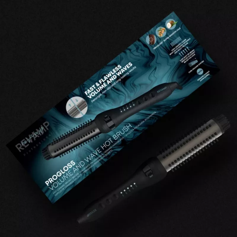 Revamp BR-1350X Progloss Volume & Wave keraamiline kuumhari, must