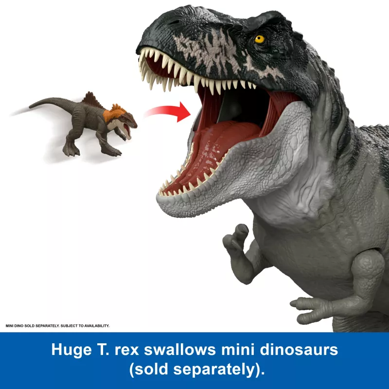 Jurassic World Rebirth Super Colossal Tyrannosaurus Rex märulifiguur, T-Rexi dinosauruse filmimänguasi