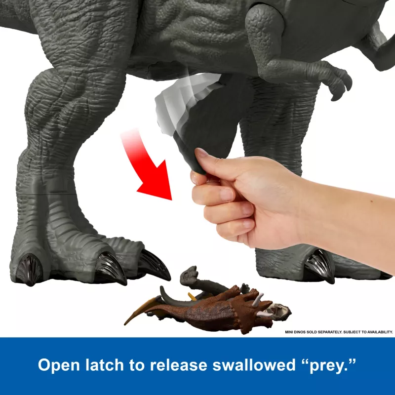 Jurassic World Rebirth Super Colossal Tyrannosaurus Rex märulifiguur, T-Rexi dinosauruse filmimänguasi