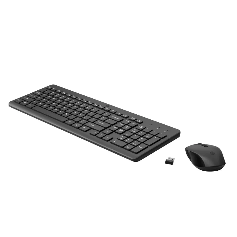 HP 330 juhtmevaba hiire ja klaviatuuri komplekt, täissuuruses (100%), juhtmevaba, RF-juhtmevaba, must, hiir kaasas