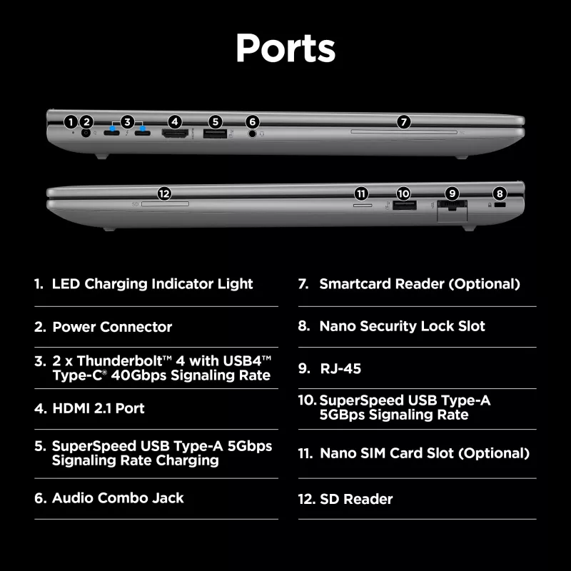 HP ZBook Power G11 A mobiilne tööjaam, AMD Ryzen 7 PRO 8845HS, 16-tolline WUXGA, 16GB DDR5, 512GB SSD, NVIDIA RTX 1000 Ada 6GB, Windows 11 Pro
