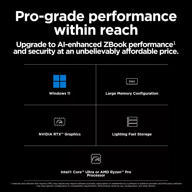 HP ZBook Power G11 A mobiilne tööjaam, AMD Ryzen 7 PRO 8845HS, 16-tolline WUXGA, 16GB DDR5, 512GB SSD, NVIDIA RTX 1000 Ada 6GB, Windows 11 Pro