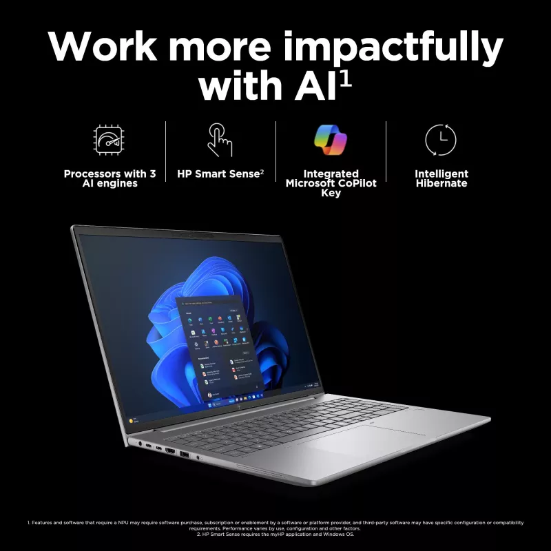 HP ZBook Power G11 A mobiilne tööjaam, AMD Ryzen 7 PRO 8845HS, 16-tolline WUXGA, 16GB DDR5, 512GB SSD, NVIDIA RTX 1000 Ada 6GB, Windows 11 Pro