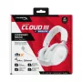 HyperX Cloud III S - juhtmevabad mängukõrvaklapid (valge), juhtmevaba, 20 - 20000 Hz, mängimine, 340 g, peakomplekt, valge