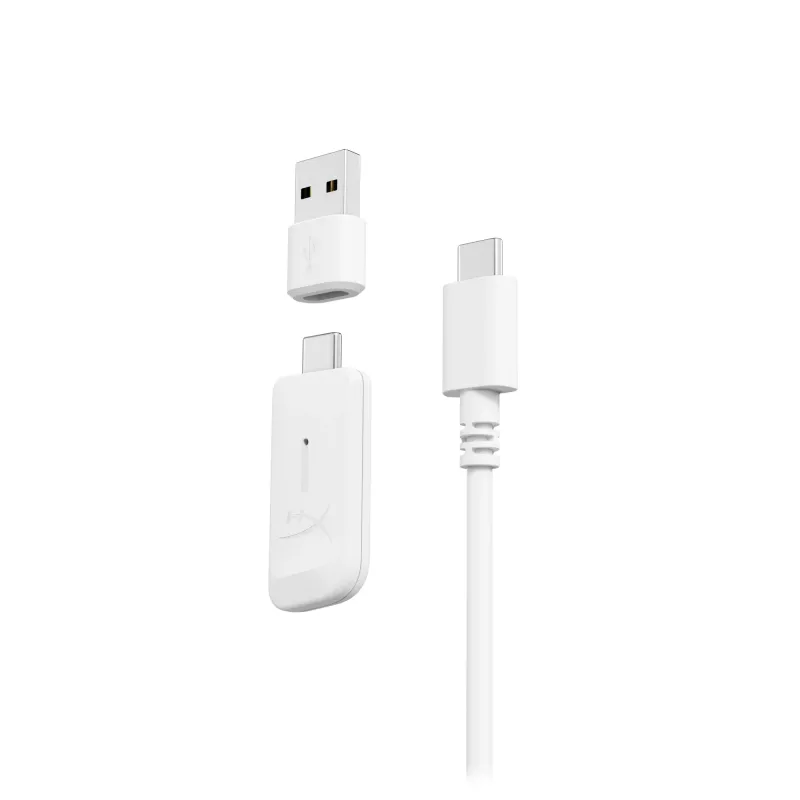 HyperX Cloud III S - juhtmevabad mängukõrvaklapid (valge), juhtmevaba, 20 - 20000 Hz, mängimine, 340 g, peakomplekt, valge