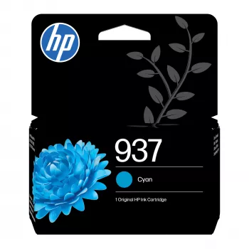 HP 937 tsüaan originaal tindikassett, standardtootlus, tsüaan, 1 tk, 800 lehekülge, üksikpakk