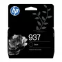 HP 937 must originaal tindikassett, standardtootlus, must, 1 tk, 1250 lehekülge, üksikpakk