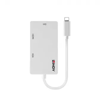Lindy USB Type C to Triple Display Converter, 3840 x 2160 pikslit