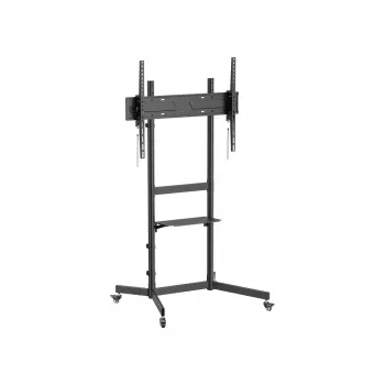 Equip 55-tolline kuni 100-tolline ökonoomne telerikäru, 2.54 m (100 tolli), 100 x 100 mm, 800 x 600 mm, -10 - 5°, Plastik, Roostevaba teras, Must