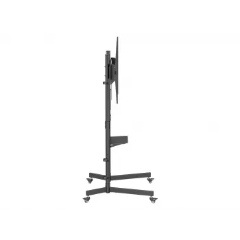 Equip 55-tolline kuni 100-tolline ökonoomne telerikäru, 2.54 m (100 tolli), 100 x 100 mm, 800 x 600 mm, -10 - 5°, Plastik, Roostevaba teras, Must