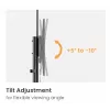 Equip 55-tolline kuni 100-tolline ökonoomne telerikäru, 2.54 m (100 tolli), 100 x 100 mm, 800 x 600 mm, -10 - 5°, Plastik, Roostevaba teras, Must