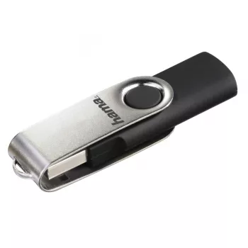 Hama 00181059 USB-mälupulk 8 GB USB Type-A 2.0 Must, Hõbedane