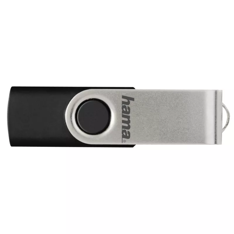 Hama 00181059 USB-mälupulk 8 GB USB Type-A 2.0 Must, Hõbedane