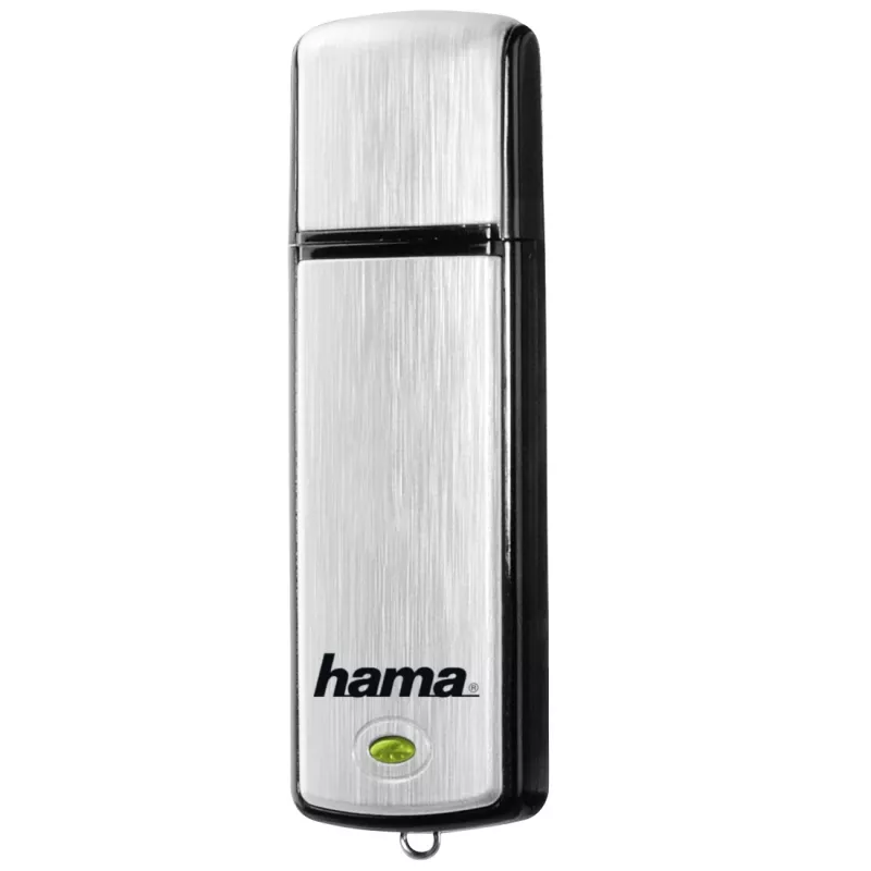 Hama Fancy USB-mälupulk 64 GB 2.0 Must, Hõbedane