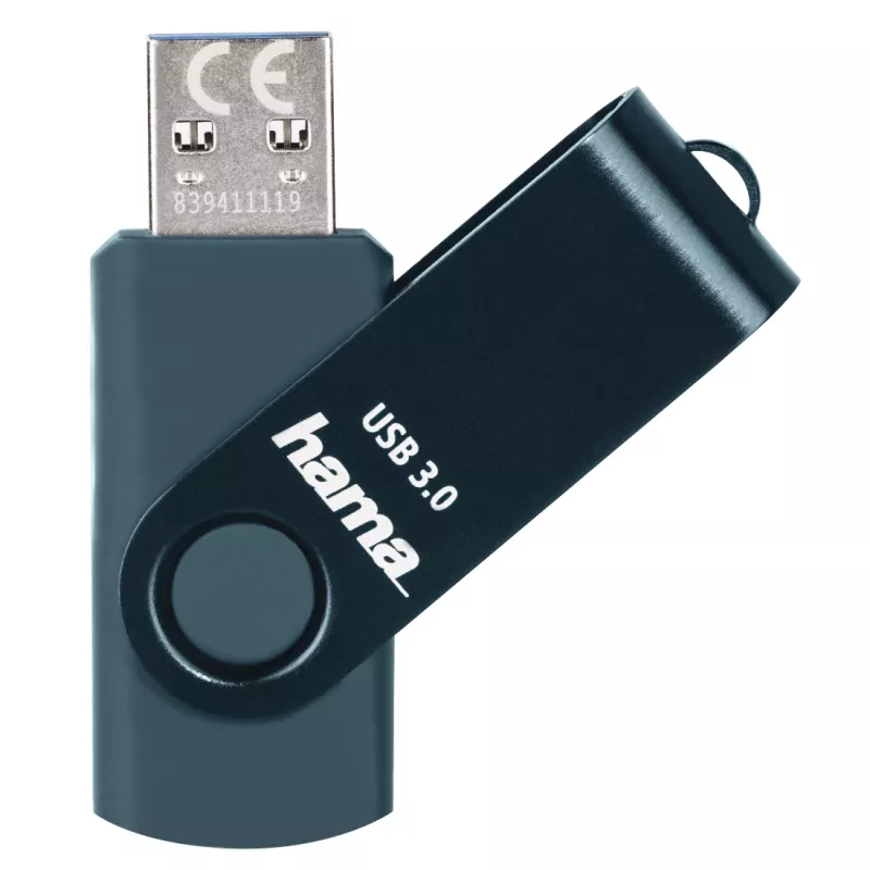 Hama Rotate USB-mälupulk 64 GB USB Type-A 3.2 Gen 1 (3.1 Gen 1) Sinine