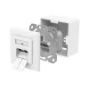 Hama 00300029 pistikupesa 2 x RJ-45 Valge