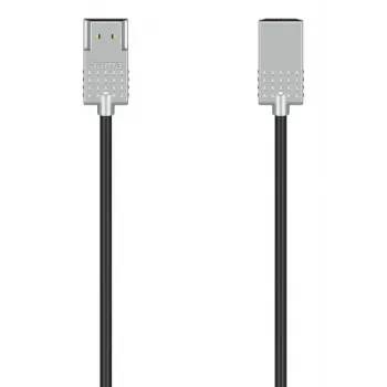 Hama Ultra-õhuke HDMI-kaabel 2 m HDMI Type A (Standard) Must, Hõbedane