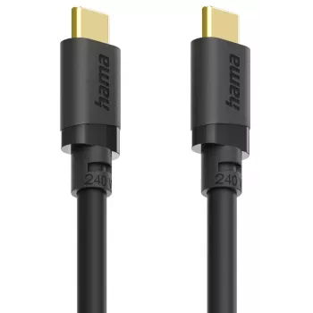 Hama 00202009 USB-kaabel USB 3.2 Gen 1 (3.1 Gen 1) 1,5 m USB C 5 Gbit/s 240 W Must