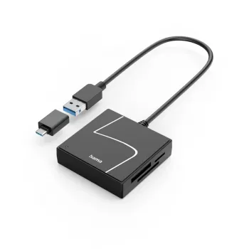 Hama 00200148 kaardilugeja USB 3.2 Gen 1 (3.1 Gen 1) Type-A/USB-C must