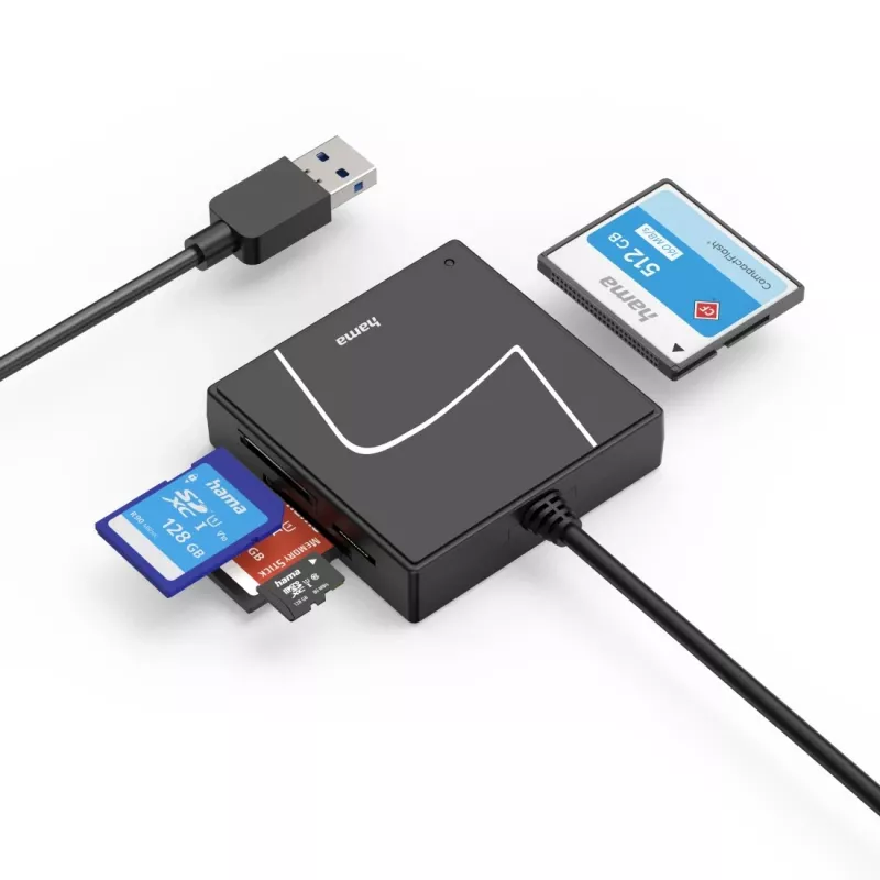 Hama 00200148 kaardilugeja USB 3.2 Gen 1 (3.1 Gen 1) Type-A/USB-C must