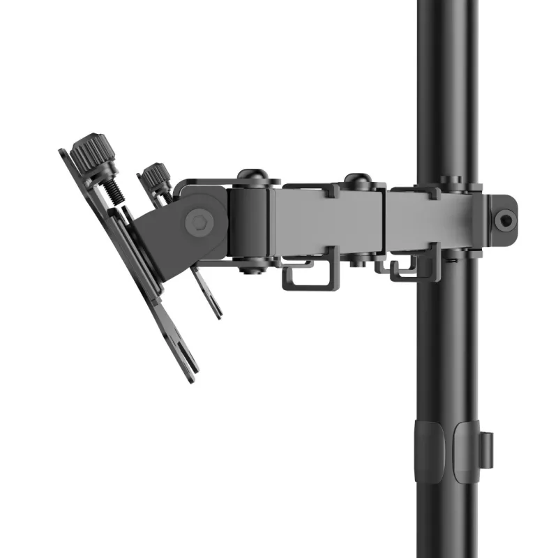 Hama monitorikinnitus, 2 monitori, kõrgusreguleeritav, pööratav/kallutatav, 13–35 tolli, must
