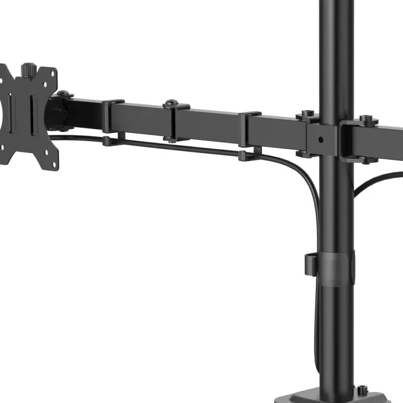 Hama monitorikinnitus, 2 monitori, kõrgusreguleeritav, pööratav/kallutatav, 13–35 tolli, must