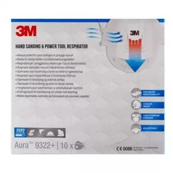 3M 9322PRO10 tolmumask 10 tk Kupp FFP2