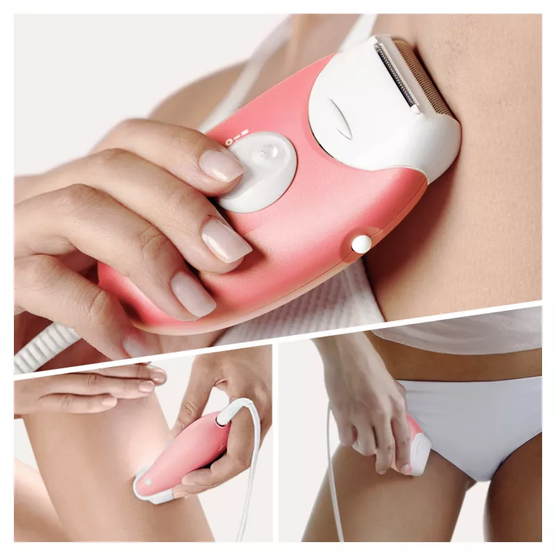 Braun Silk-epil 3-277 epilaator, valge/roosa