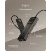 ICY BOX Spade Dock 4038, 7-ühes dokkimisjaam LCD-ekraani ja PD 100 W-ga
