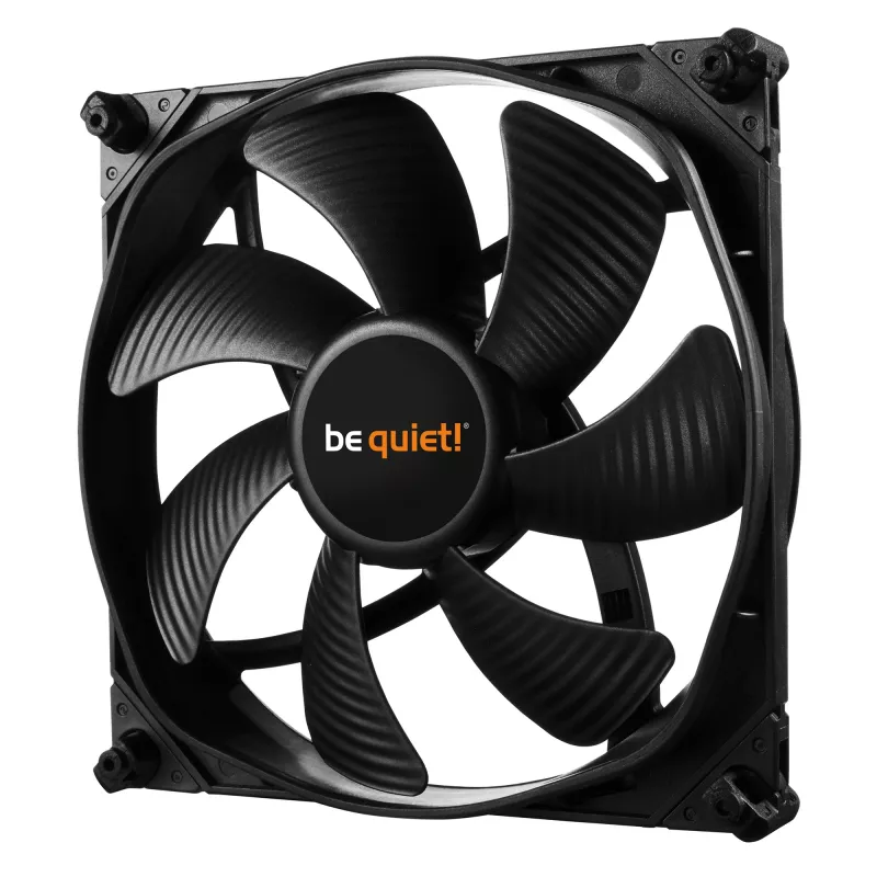 be quiet! SilentWings 3 Arvutikorpuse ventilaator 14 cm Must