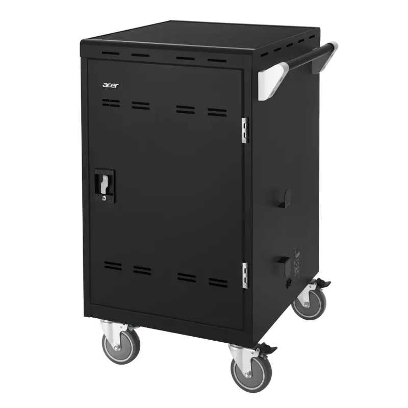 Acer E32c+ - laadimiskäru 32 pesaga (Ühendkuningriigi pistik), kaasaskantavate seadmete halduskäru, must, põrandale, 2,6 cm, 39,5 cm, 30,1 cm