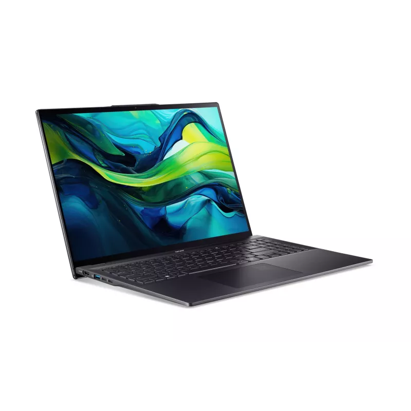 Acer Swift 16 AI SF16-51-53NZ Copilot+ PC Intel Core Ultra 5 226V sülearvuti 40,6 cm (16 tolli) WQXGA+ 16 GB LPDDR5x-SDRAM 512 GB SSD Wi-Fi 7 (802.11be) Windows 11 Home US International must