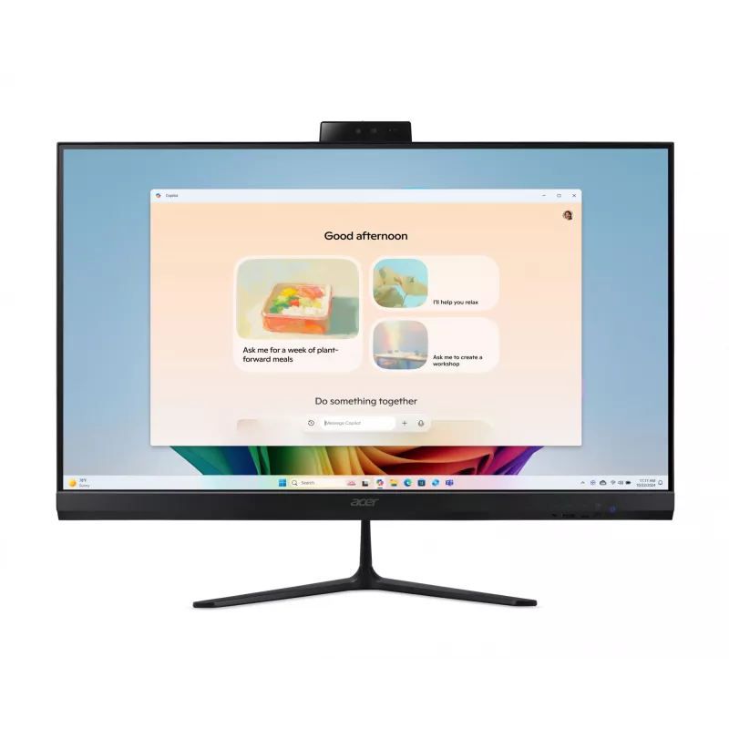 Acer Aspire C27B AI AR7432 NL Copilot+ PC AMD Ryzen™ AI 5 350 68.6 cm (27 tolli) 1920 x 1080 pikslit Kõik-ühes arvuti 32 GB DDR4-SDRAM 1 TB SSD Windows 11 Home Wi-Fi 6E (802.11ax) Must