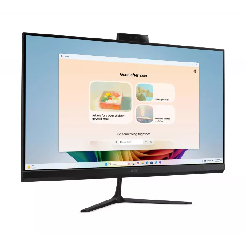 Acer Aspire C27B AI AR7432 NL Copilot+ PC AMD Ryzen™ AI 5 350 68.6 cm (27 tolli) 1920 x 1080 pikslit Kõik-ühes arvuti 32 GB DDR4-SDRAM 1 TB SSD Windows 11 Home Wi-Fi 6E (802.11ax) Must