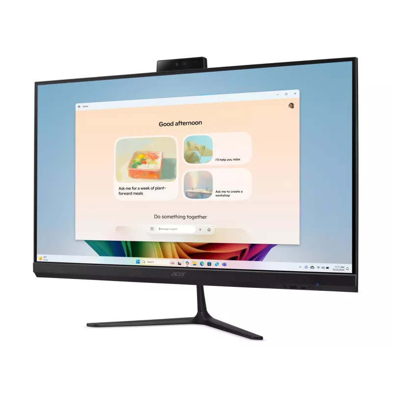 Acer Aspire C27B AI AR7432 NL Copilot+ PC AMD Ryzen™ AI 5 350 68.6 cm (27 tolli) 1920 x 1080 pikslit Kõik-ühes arvuti 32 GB DDR4-SDRAM 1 TB SSD Windows 11 Home Wi-Fi 6E (802.11ax) Must