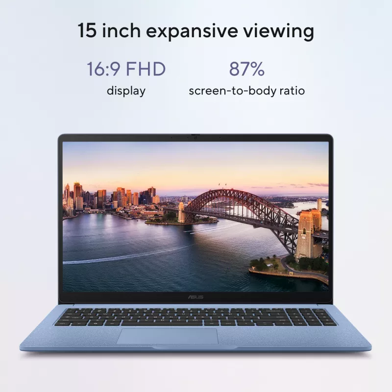 ASUS Chromebook CB1505CTA-S70197-CBE Intel® N N150 39.6 cm (15.6-tolline) Full HD 8 GB LPDDR5-SDRAM 64 GB eMMC Wi-Fi 6 (802.11ax) ChromeOS US International Hall