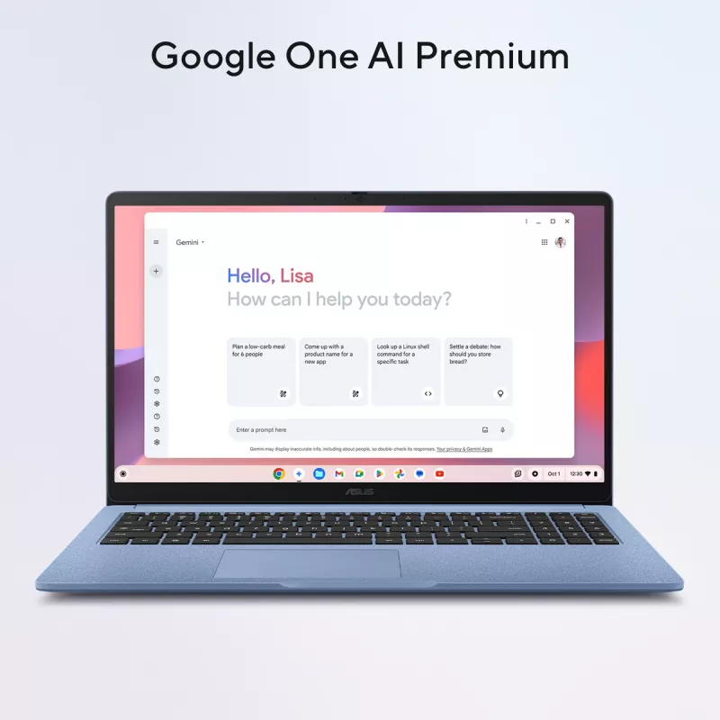 ASUS Chromebook CB1505CTA-S70197-CBE Intel® N N150 39.6 cm (15.6-tolline) Full HD 8 GB LPDDR5-SDRAM 64 GB eMMC Wi-Fi 6 (802.11ax) ChromeOS US International Hall