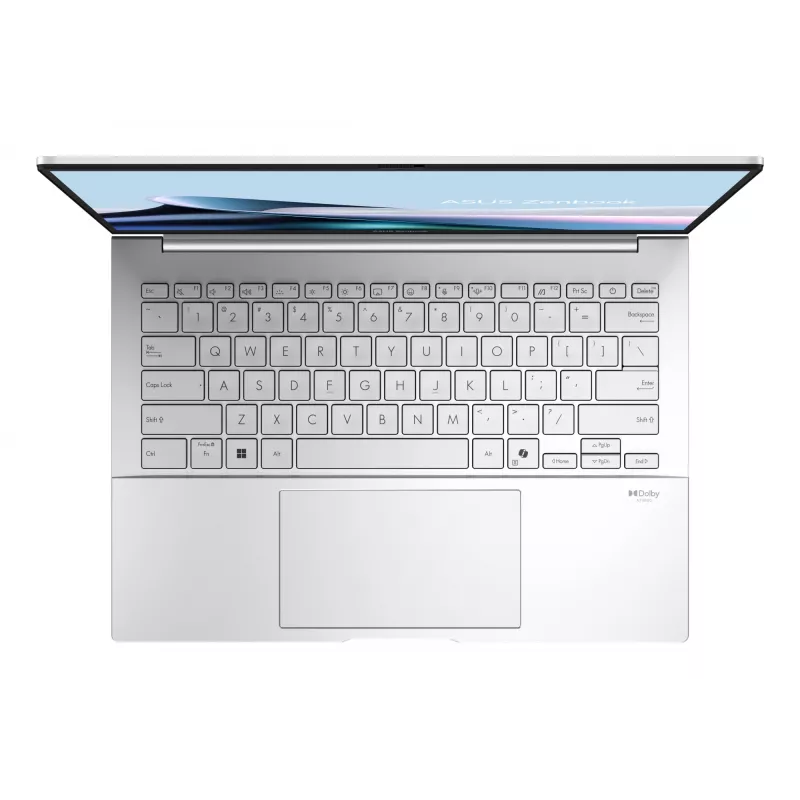 ASUS Zenbook 14 OLED UX3405CA-QD1302W Intel Core Ultra 7 255H sülearvuti 35,6 cm (14 tolli) WUXGA 16 GB LPDDR5x-SDRAM 1 TB SSD Wi-Fi 7 (802.11be) Windows 11 Home German Silver