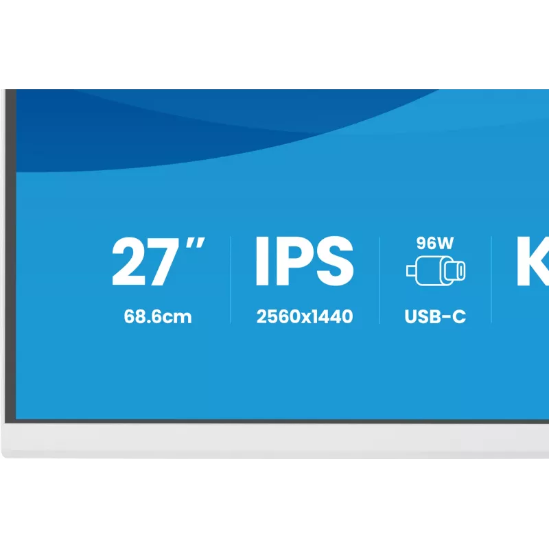 iiyama ProLite XB2797QSNP-W1 27-tolline IPS LCD arvutikuvar 68,6 cm (27 tolli) 2560 x 1440 pikslit Quad HD Valge