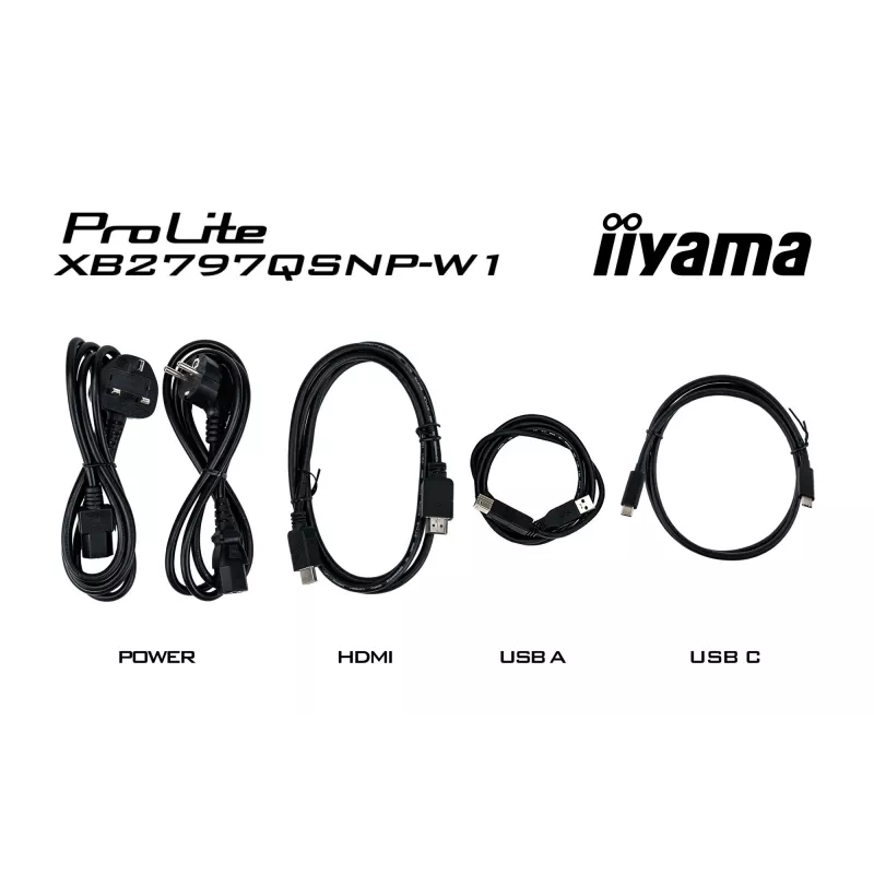 iiyama ProLite XB2797QSNP-W1 27-tolline IPS LCD arvutikuvar 68,6 cm (27 tolli) 2560 x 1440 pikslit Quad HD Valge
