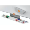Nobo klaasist tahvlimarkerid (4 tk), Klaas, Must, Sinine, Roheline, Punane, 4 tk