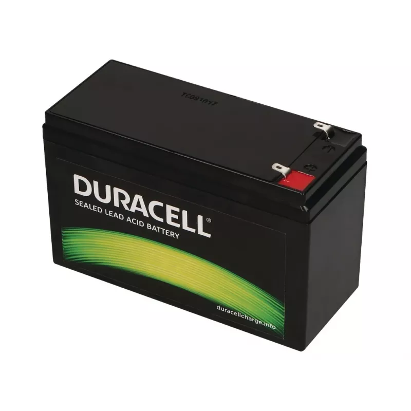 Duracell 12V 7Ah VRLA aku, suletud pliiaku (VRLA), 12 V, 7 Ah, 84 Wh, must, 2,02 kg