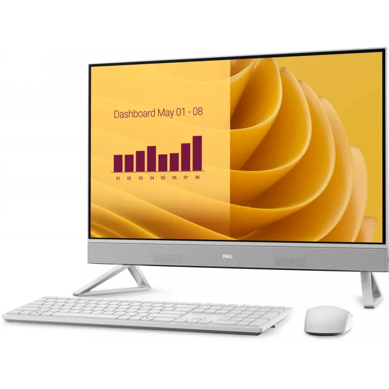 DELL EC27250 Intel Core 7 150U 68.6 cm (27 inch) 1920 x 1080 pikslit kõik-ühes arvuti 32 GB DDR5-SDRAM 2 TB SSD Windows 11 Pro Wi-Fi 6E (802.11ax) pärlvalge, valge
